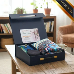 Radiant Islamic Gift Box | Turkish Carpet Based Jai Namaz