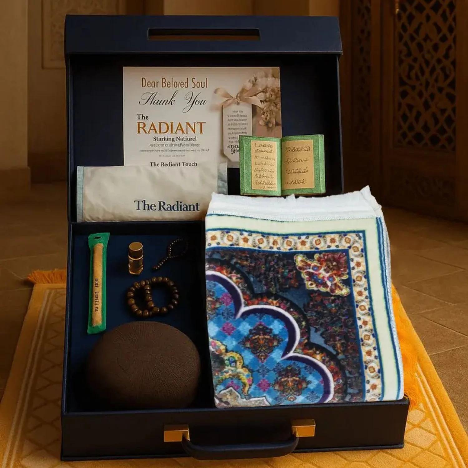 Radiant Islamic Gift Box | Turkish Carpet Based Jai Namaz - Image 2